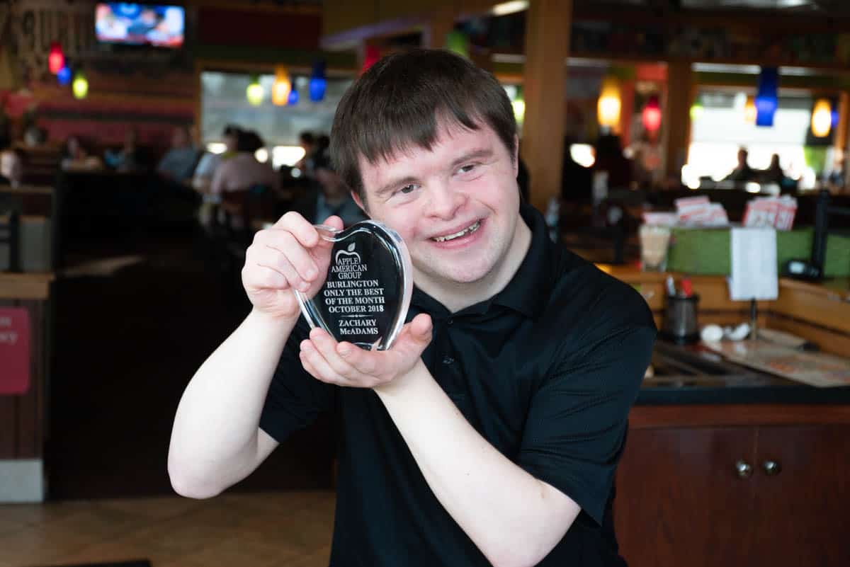 Applebee's "Of the Best" award presented to Zach McAdams