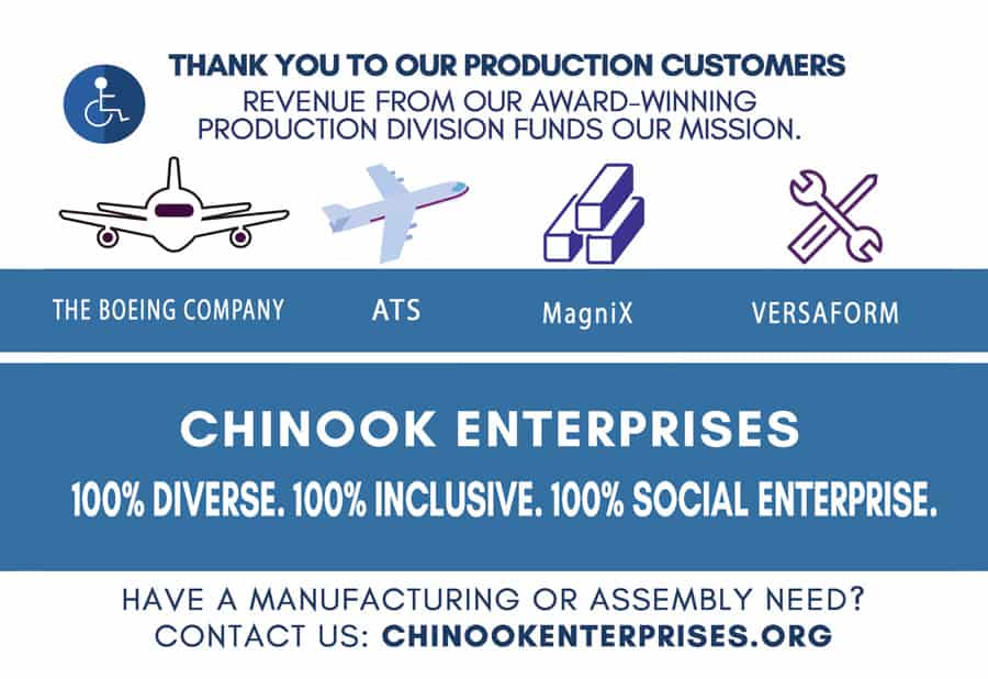local skagit county companies working with chinook enterprises production division 2021