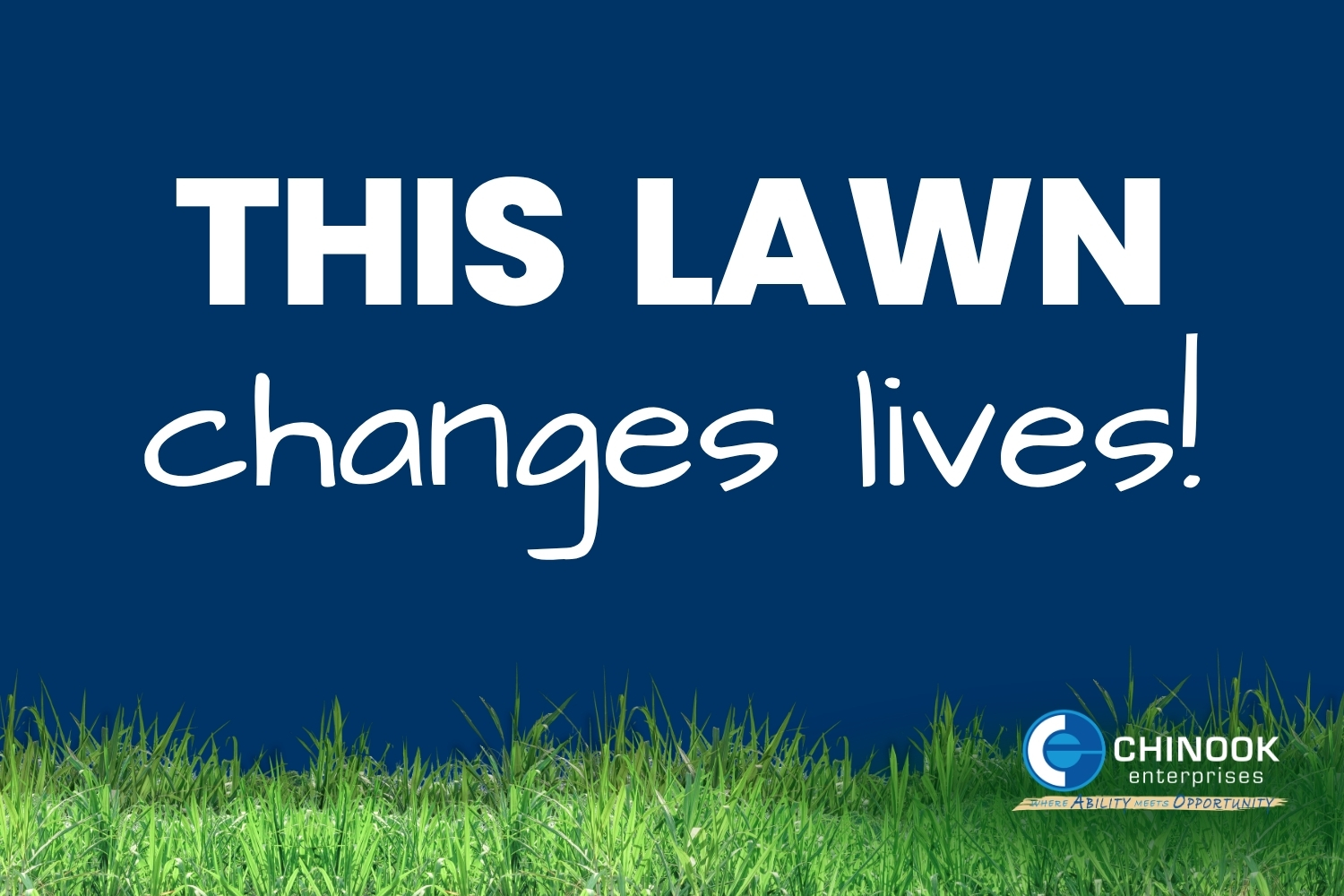 text and green grass