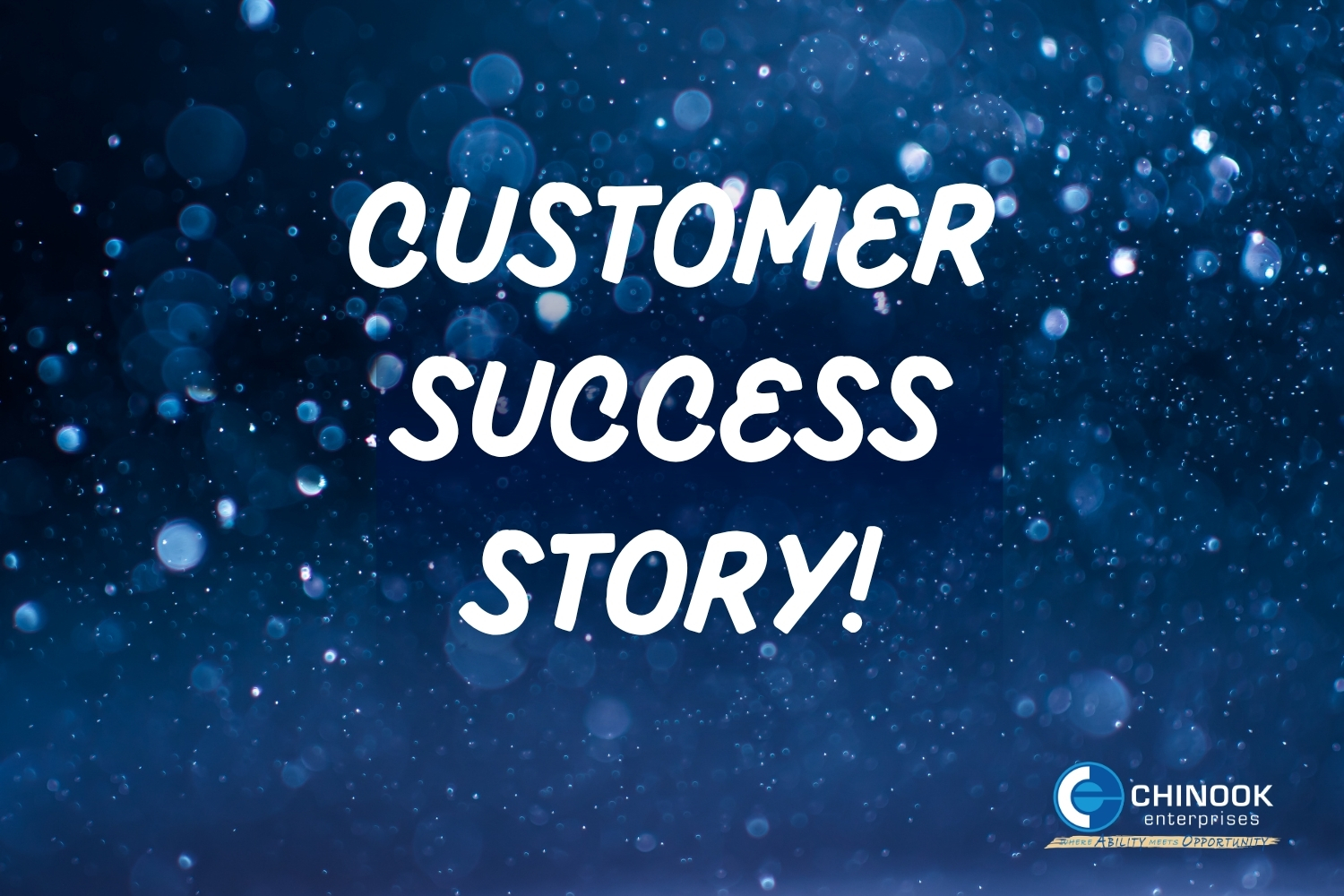 text and blue glitter background